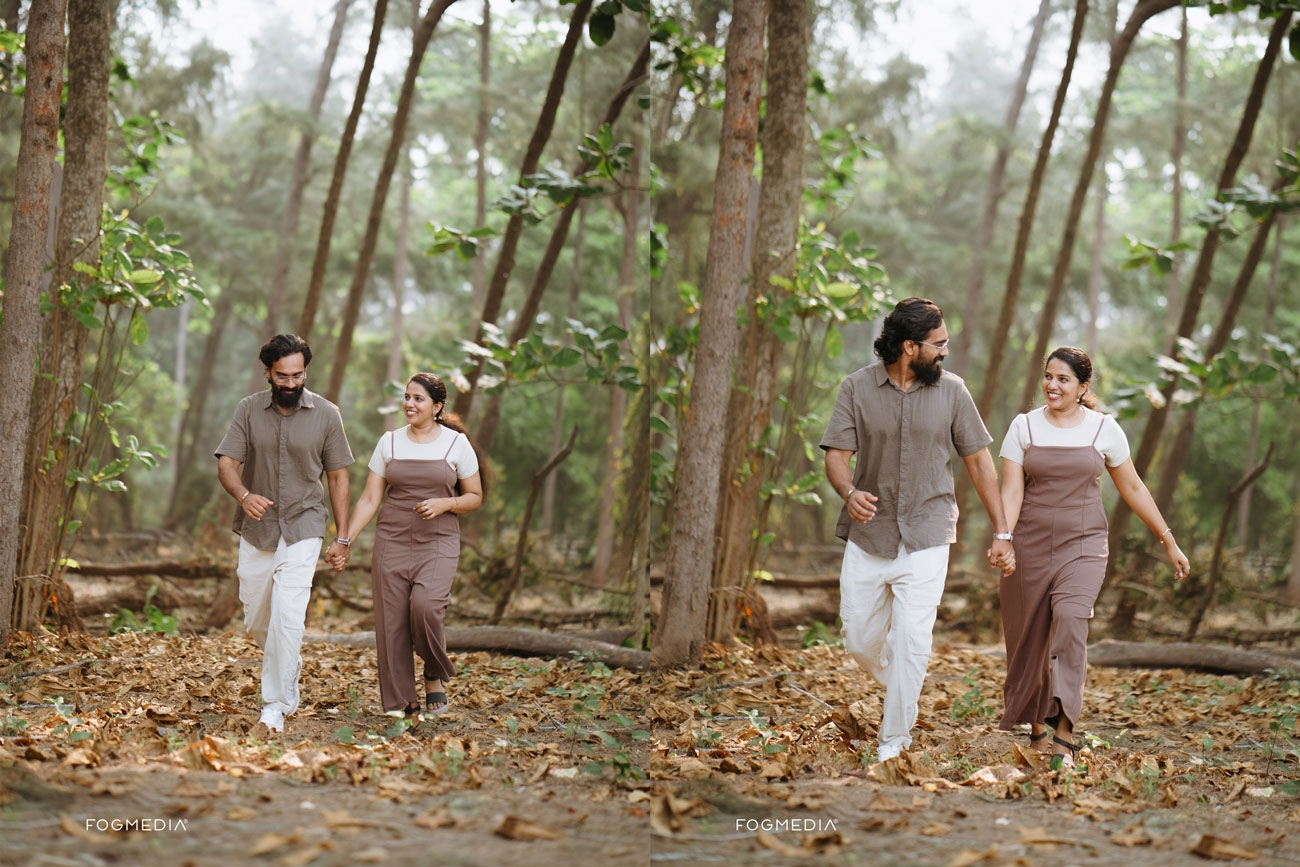 Dharmadam Island near Thalassery at low tide, a tidal-island pre-wedding location in Kannur